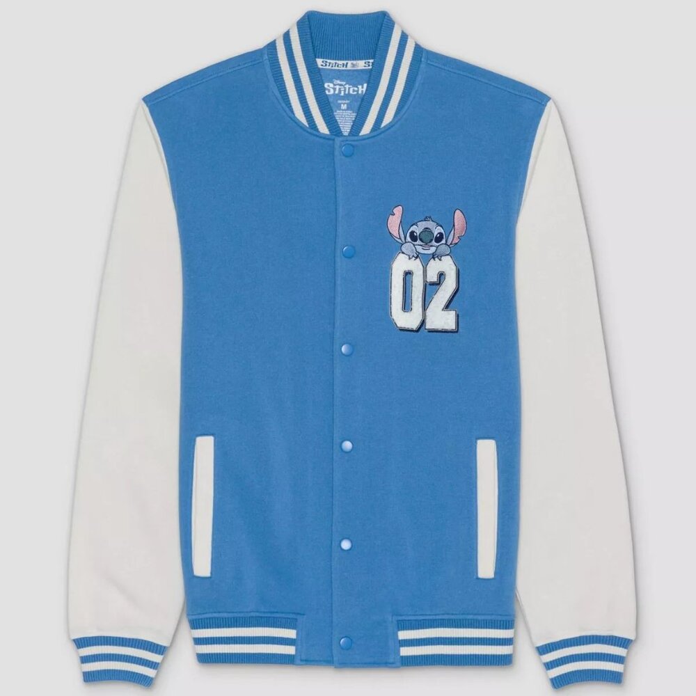 Disney Stitch Varsity Jacket NWT size XXL Adult Unisex